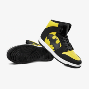 Bewakoof DC Dark Knight Colorblocked High Top Sneakers For Men