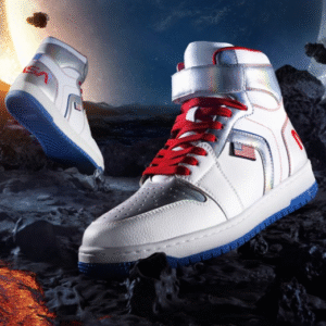 Bewakoof NASA Colourblocked Block High-Top Sneakers For Men