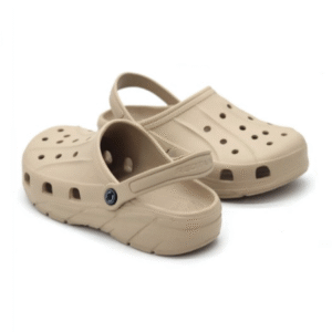 Red Tape Buckle Clogs For Men