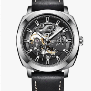 Benyar Ben-5121 Casual Black & Silver Watch for Men