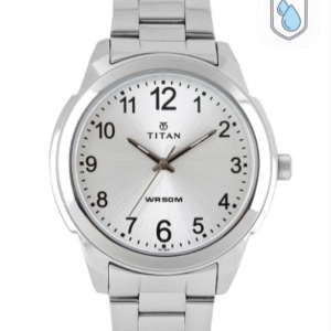 TItan 1585SM04 Formal Silver Watch for Men