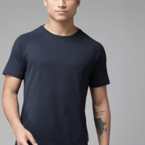Roadster Casual Round Neck Blue T-Shirt for Men