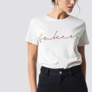 Young Trendz Casual Round Neck White T-Shirt for Women