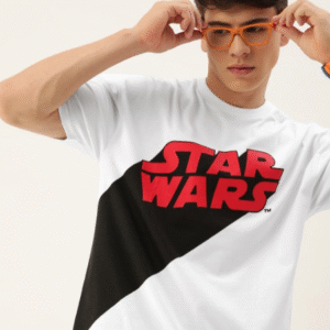 Kook N Keech Star Wars Printed Pure Cotton Loose T-shirt For Men
