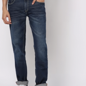 John Players Casual Solid Blue Jeans for Men