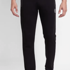 Spykar Casual Solid Black Track Pant for Men