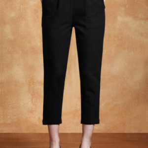 Jaipur Kurti Casual + Formal Solid Black Trouser for Women