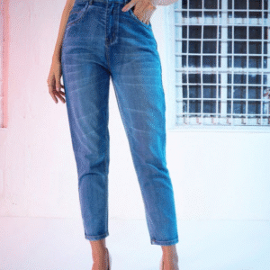 Sassafras Casual Solid Blue Jeans for Women