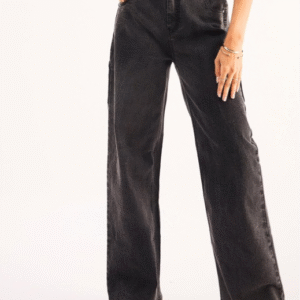SASSAFRAS BASICS Straight Fit High-Rise Stretchable Jeans For Women