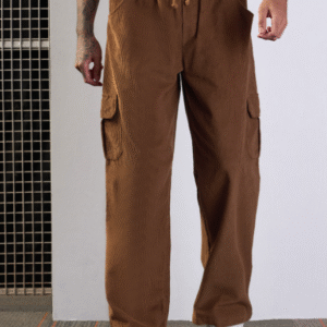 Mascln Sassafras Comfort Loose Fit Cotton Cargo Trouser For Men