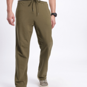 Glitchez Contrast Panel Baggy Fit Track Pant For Men