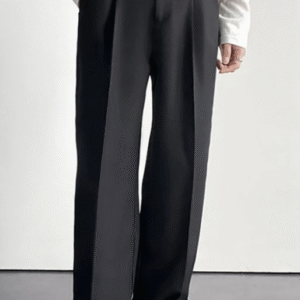 Stylecast x Revolte Pleated Regular Fit Trousers For Men