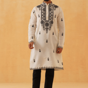 Sojanya Luxe Embroidered Thread Work Kurta For Men