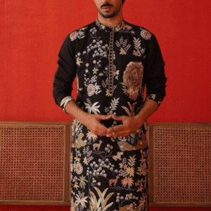 Jompers Embroidered Chikankari Kurta For Men