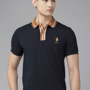 U.S. Polo Assn. Polo Collar Pure Cotton Slim Fit T-shirt For Men