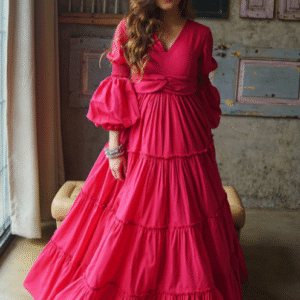 DressBerry Bell Sleeve Maxi Dress For Women