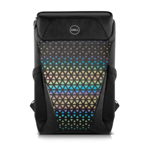 Dell Floral Geometric Black Unisex Water Resistant Gaming Backpack With 3 Years Warranty