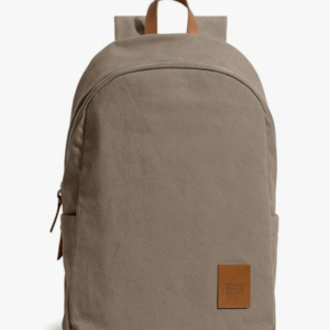 Daily Objects Casual Solid Beige Unisex Travel Backpack