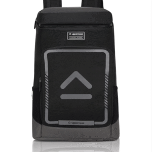 Uppercase Formal Printed Black + Grey 23L Water Resistant Unisex Backpack With 750 Days Warranty