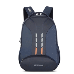 American Tourister Formal Colourblocked Blue 28L Water Resistant Unisex Backpack