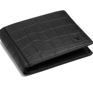 Wild Horn Everyday Carry Textured Black Two Fold Wallet for Men