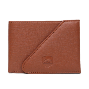 Samtroh Everyday Carry Solid Brown Two Fold Wallet for Men