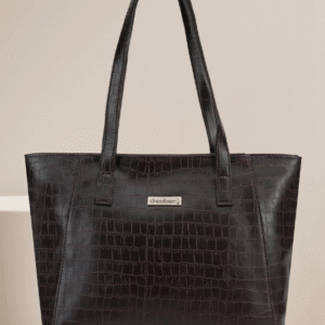 Dressberry Casual + Work Synthetic Leather Textured Brown Hand Bag for Women