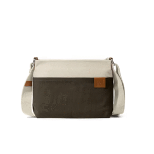 Daily Objects Casual Canvas Colourblocked Black+Cream Unisex Wallet