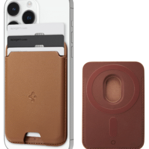 Spigen Everyday Carry Faux Leather Solid Brown Unisex Card Holder