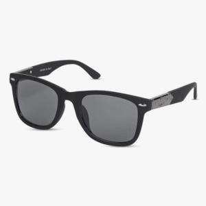 Elegante Wayfarer UV Protected Black Sunglasses for Men