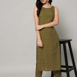 Nypa Viscose Rayon Kurta Pant Set For Women