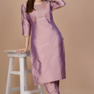 Gf Gul Fashion Art Silk Kurta Pant Set For Women