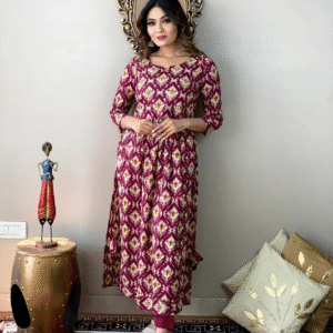 Auriprx Fashion Rayon Straight Kurta And Pant Set For Women