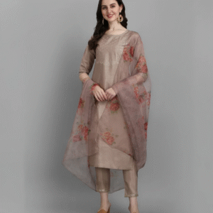 VredeVogel Silk Blend Kurta Suit Set For Women