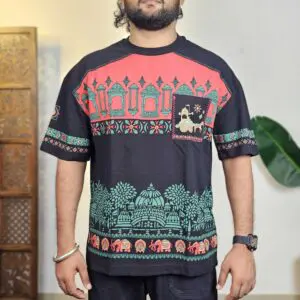 The Souled Store Oversized Kurukshetra Printed Pure Cotton T-Shirt For Men