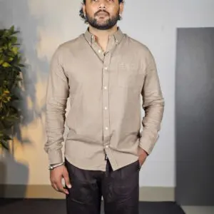 The Bear House Button-Down Collar Slim Fit Casual Shirt For Men