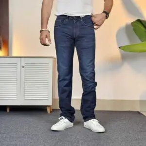 Louis Philippe Jeans Regular Fit Light Fade Stretchable Jeans For Men