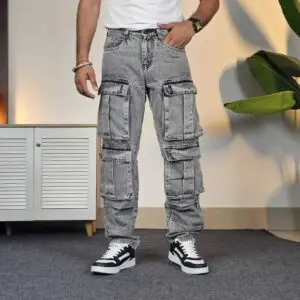 Powerlook Relaxed Fit Cargos Jeans For Men
