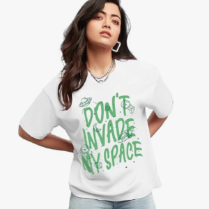 Bewakoof Graphic Oversized Fit T-Shirt For Women