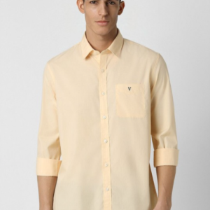 Van Heusen Sport Solid Slim Fit Opaque Casual Shirt For Men