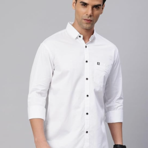 Majestic Comfort Solid Pure Cotton Casual Shirt For Men