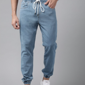 Roadster Blue Stretchable Jogger Jeans For Men