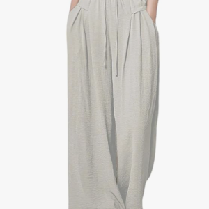 GRECIILOOKS High Waist Polycotton Trousers for Women