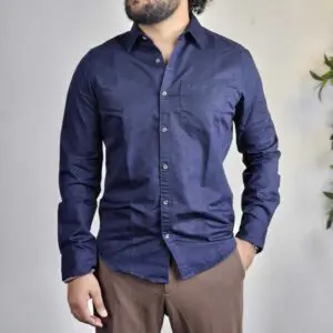 WROGN Solid Pure Cotton Casual Shirt For Men