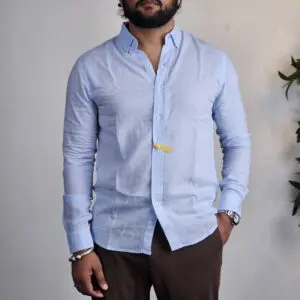 Powerlook Solid Button-Down Collar Casual Shirt For Men