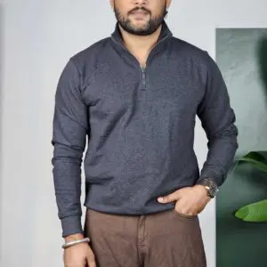 Ether Mock Collar Sweatshirt For Men