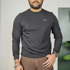 Puma Essentials Logo Mens Regular Fit Crew Sweatshirt For Men