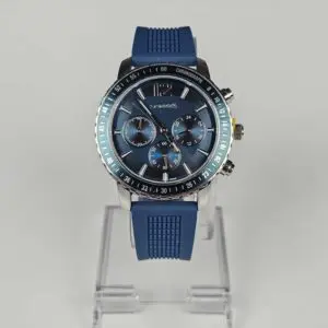 Sonata Chronos Quartz Dark Blue Round Dial Watch For Men