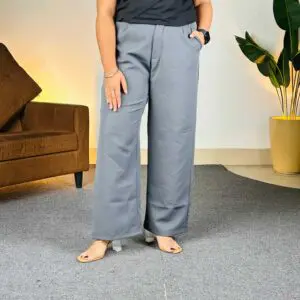 BROADSTAR Baggy Fit High-Rise Easy Wash Pleated Korean Pants For Women