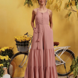 QUIERO  Shoulder Straps Basic Jumpsuit For Women